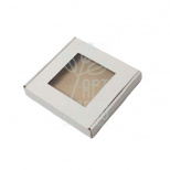 Коробка подарункова з віконцем, 15,5х15,2х2,6 см, Україна