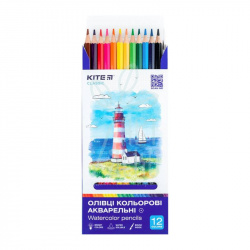 Набір олівців акварельних Classic, 12 шт, Kite