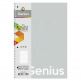 Коледж-блок Genius, спiраль, пластикова обкл., А4+ (21,5х30,5 см), лінійка, 70 г/м2, 80 л., Школярик