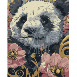 Набір для розпису за номерами "Квіткова пандочка", 40х50 см, Art Craft