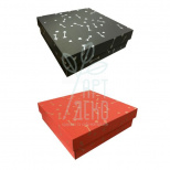 Коробка подарункова, гофрокартон "Стріли", 26х26х8,5 см, Україна