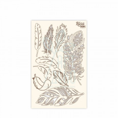Чипборд для скрапбукінгу "Мереживо 4", білий картон, 12,6х20 см, ROSA Talent