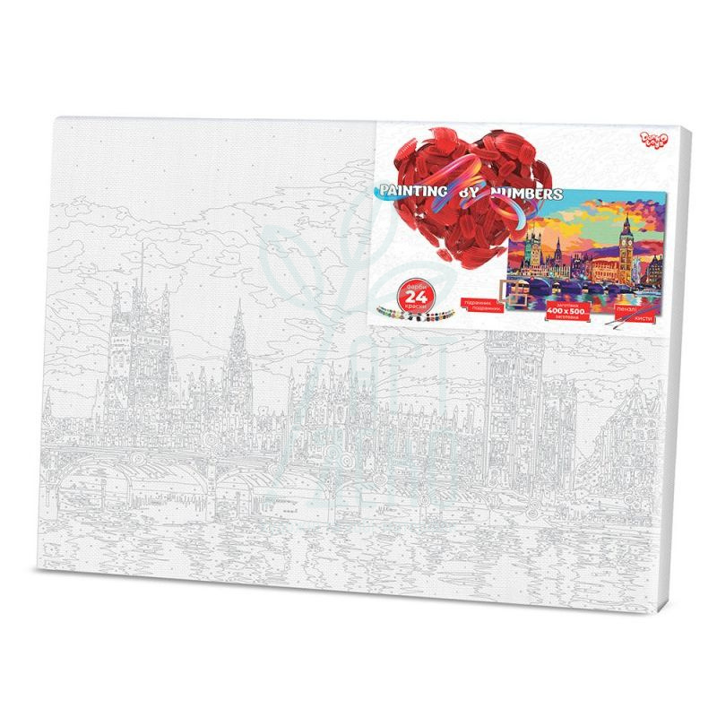 Набір для розпису за номерами №8 "Лондон", 40х50 см, Україна