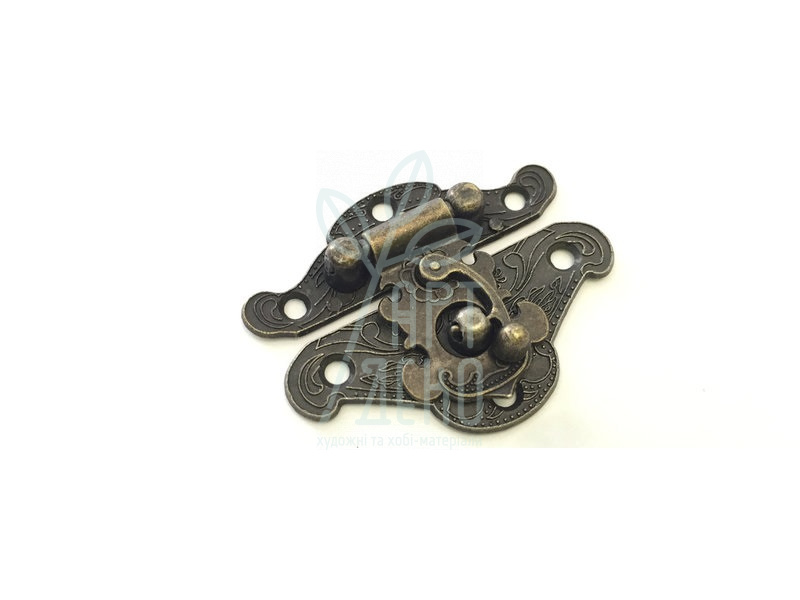 Замок для шкатулки, золото, 38х28 мм, Китай