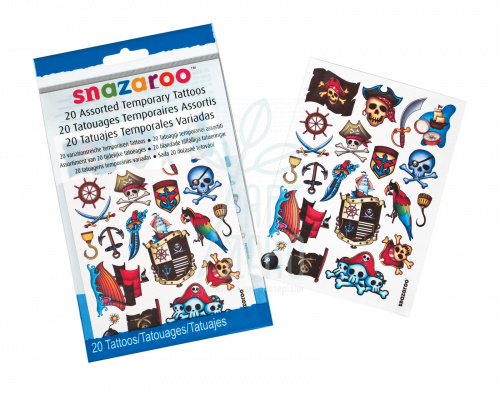 Набір наліпок для тату (імітація) Tattoos Boys, 20 шт., Snazaroo