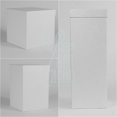 Коробка декоративна, біла, 14х14 см, Україна