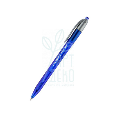 Ручка кулькова автоматична Trio RT, синя, 1 мм, Unimax