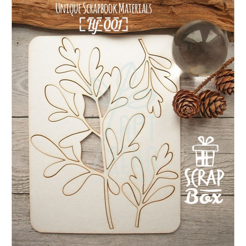 Набір чипбордів "Листочки", Скрапбокс
