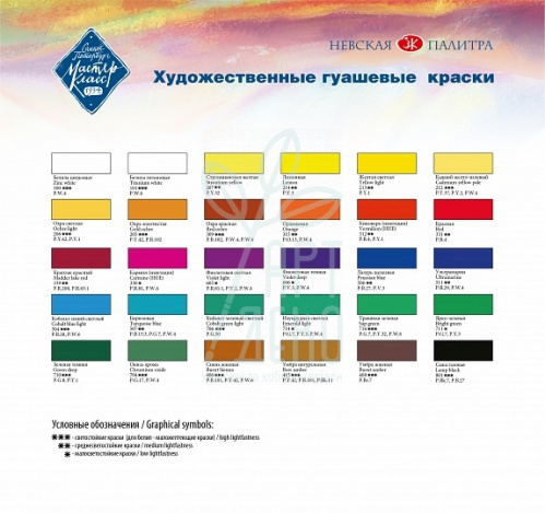 Фарба гуашева Майстер-клас, 220 мл, ЗХК