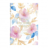 Зошит для записів, B5 (25х17,6 см), Soft Touch+тиснення, білий блок, клітинка, 80 л, Школярик