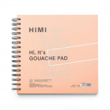 Блокнот для гуаші Gouache Pad, спіраль, рожевий, 21,5х21,5 см 160 г/м2, 50 л, HIMI
