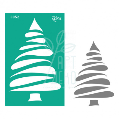 Трафарет багаторазовий самоклеючий Елементи та написи, №3052, серія "Новий рік",13х20см, ROSA Talent Трафарет багаторазовий самоклеючий Елементи та написи, №3052, серія "Новий рік",13х20см, ROSA Talent