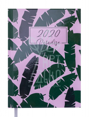 Щоденник датований 2020 PARADISE, А5 (14,8х21 см), 336 л., зелений, Buromax
