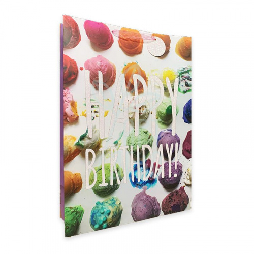 Пакет подарунковий "Happy birthday, морозиво", 32х45х13 см, Україна
