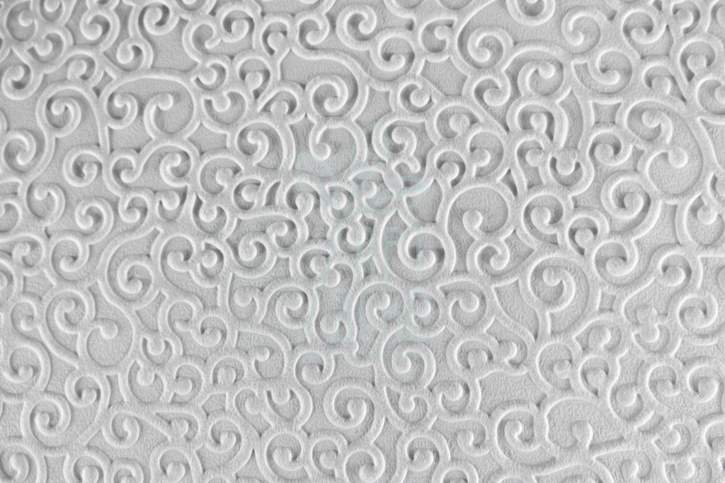 Папір текстурований, тиснений "Завитки 1", білий, 11х15 см, Україна