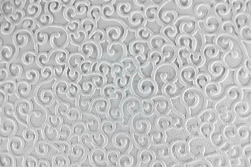 Папір текстурований, тиснений "Завитки 1", білий, 11х15 см, Україна