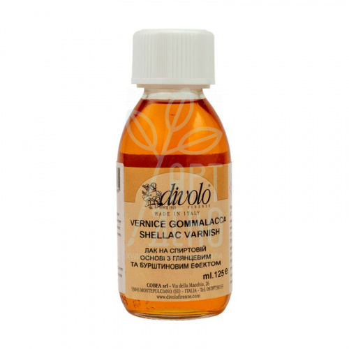 Лак шелаковий на спиртовій основі, світлий, 125 мл, Divolo