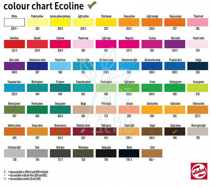 Набір пензлів-ручок Ecoline Brushpen AUTUMN, 5 кол., Royal Talens