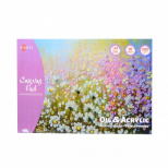 Альбом для олії та акрилу Canvas Pad, бавовна, А5 (14,8х21 см), 280 г/м2, 10 л., Santi