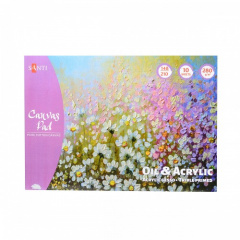 Альбом для олії та акрилу Canvas Pad, бавовна, А5 (14,8х21 см), 280 г/м2, 10 л., Santi Альбом для олії та акрилу Canvas Pad, бавовна, А5 (14,8х21 см), 280 г/м2, 10 л., Santi