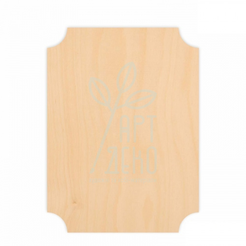 Заготовки для випалювання "Прямокутник", фанера, 18,5х25 см, 2 шт., ROSA TALENT