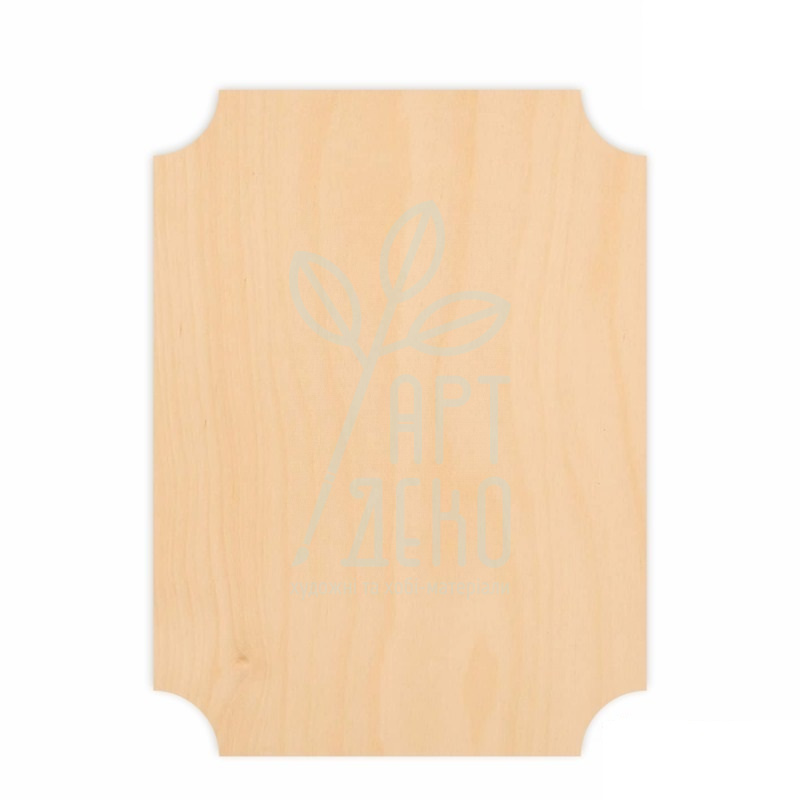 Заготовки для випалювання "Прямокутник", фанера, 18,5х25 см, 2 шт., ROSA TALENT