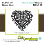 Ніж для скрапбукінгу Whispers Heart Of Hearts, Die Versions