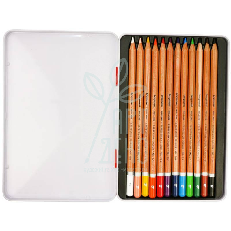 Набір олівців кольорових EXPRESSION, в металевій коробці, Bruynzeel