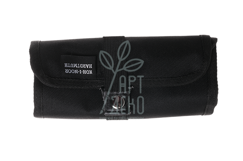 Пенал-згорток для олівців тканинний, чорний, 36 шт, KOH-I-NOOR