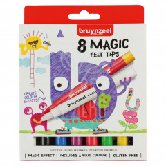 Набір фломастерів Magic, товстий стержень, 8 шт., Bruynzeel