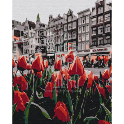 Набір для розпису за номерами "Тюльпани Амстердаму", 40х50 см, Україна