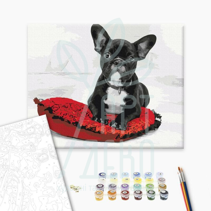 Набір для розпису за номерами "Мій улюблений песик", 40х50 см, Brushme