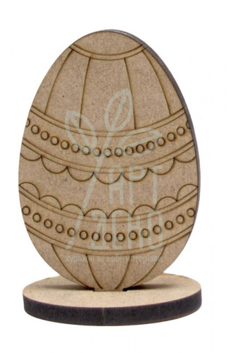 Набір заготовок "Яйце 7", на підставці, МДФ, 8,5х6х0,6 см, 2 шт., ROSA Talent