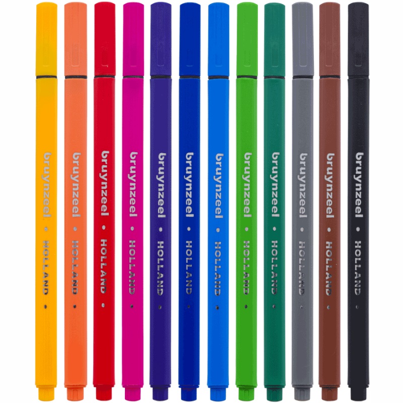Набір лайнерів Fineliners Basic, 12 кол., Bruynzeel