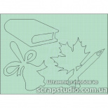 Набір чипбордів "Перший дзвоник", 10,2х7,2 см, Україна