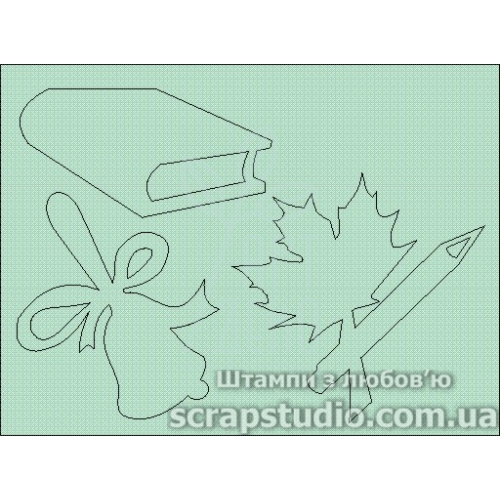 Набір чипбордів "Перший дзвоник", 10,2х7,2 см, Україна