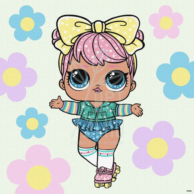 Набір для розпису за номерами "L.O.L. Surprise! Spring Bling Dawn", 40х40 см, Ідейка