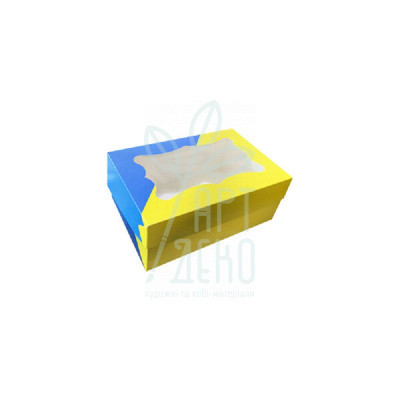 Коробка декоративна з віконцем "Прапор", 25х17х11 см, Україна