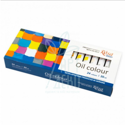 Набір олійних фарб Studio, 24х20 мл, ROSA