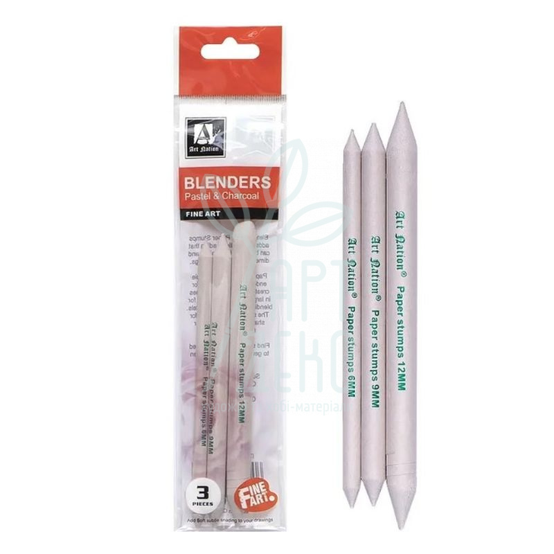 Набір розтушовок, 3 шт, Art Nation