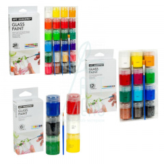 Набір фарб для скла Art Nation, + пензлик, Josef Otten