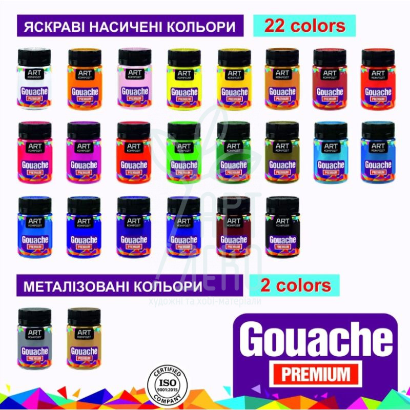 Фарба гуашева Premium, 60 мл, Art Kompozit