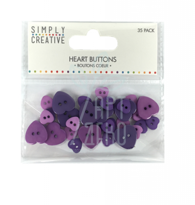 Набір гудзиків "Purple", Simply Creative