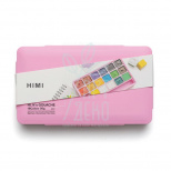 Набір гуашевих фарб Jelly Cup, пластиковий пенал, рожевий, 18х30 мл, HIMI