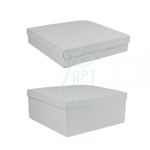 Коробка декоративна, біла, 23х23 см, Україна
