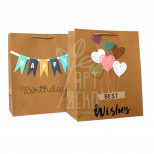 Пакет подарунковий "Найкращі побажання", 32х44х15 см, Україна 
