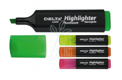 Маркер Highlighter D2501, клиноподібний, 2-4 мм, Delta by Axent