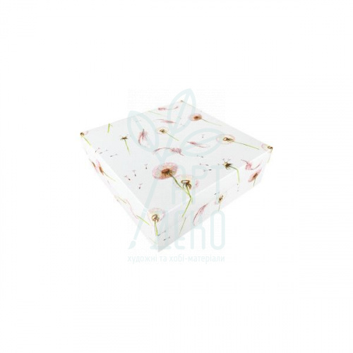 Коробка подарункова "Баварія. Кульбабка", 18х18х6 cм, Україна 