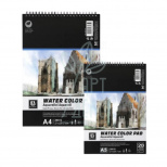 Альбом для акварелі Waterсolour Pad, спіраль, 200 г/м2, 20 л., Art Rangers