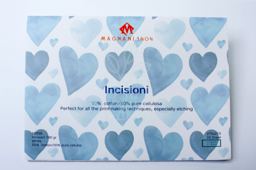 Склейка для акварелі, рисунку Incisioni White, 27,5x21 см, 190 г/м2, 20 л., Magnani